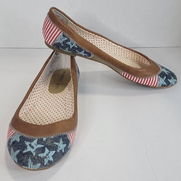 STEVE MADDEN Hookah Flats For Women Multicolor, patriotic, size 6.5 Womens - Picture 6 of 7